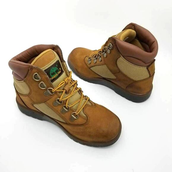 Timberland Boys 6-Inch Field Boots Brown Size 3 - Picture 3 of 12